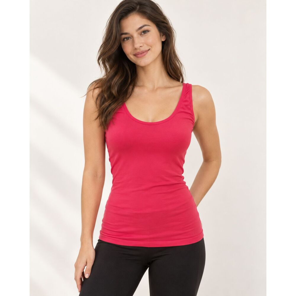 Elie Tahari Pink Seamless Tank XS/S Colorful Basic Classic Essential